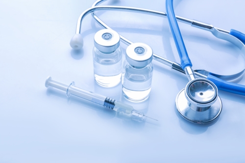 Medical hospital with patient