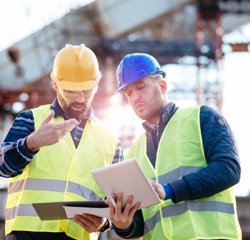 Building area workers