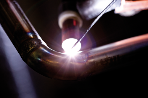 Lödning av kopparrör.