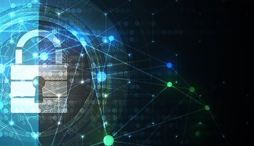 Illustratie van digitaal slot