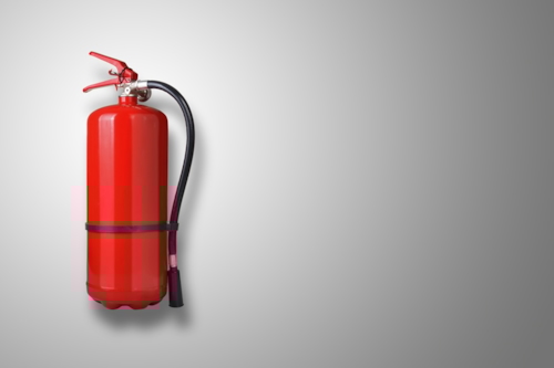 Testen Lithium-Ion brandblussers