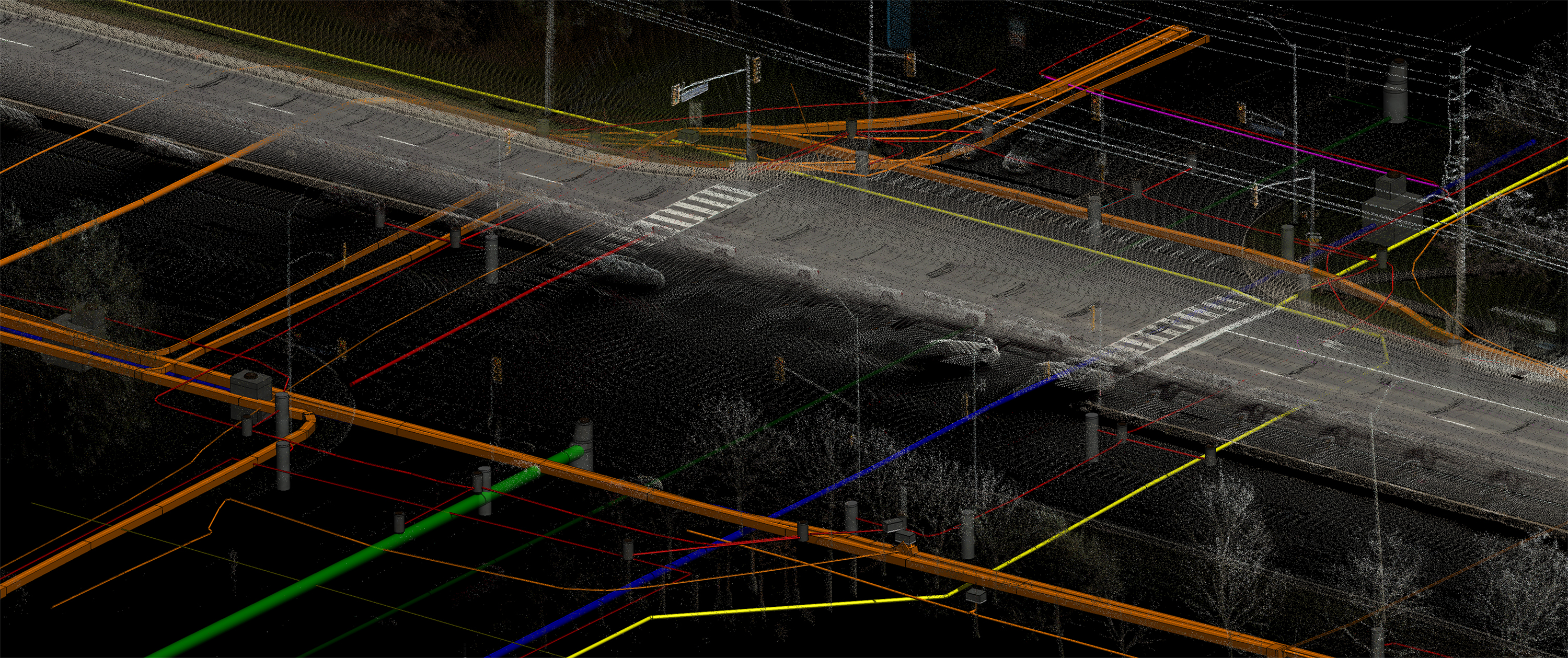 Industrial gas burner system with red units and yellow pipes in a technical facility.